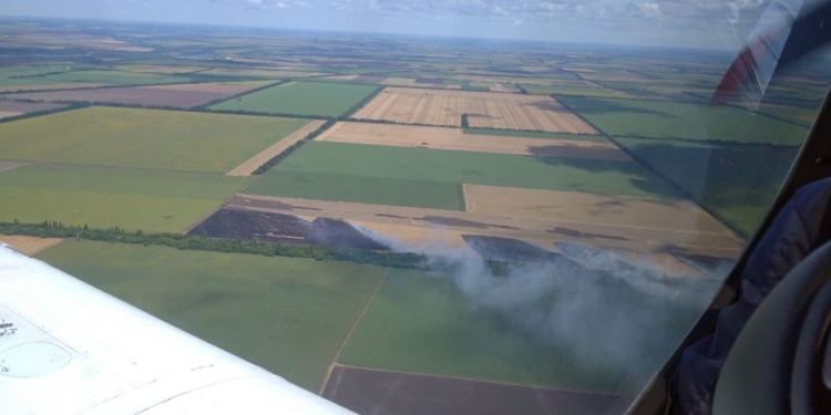 Пожары на Николаевщине: горела хвойная подстилка в двух лесных урочищах и жгли стерню на полях (ФОТО)