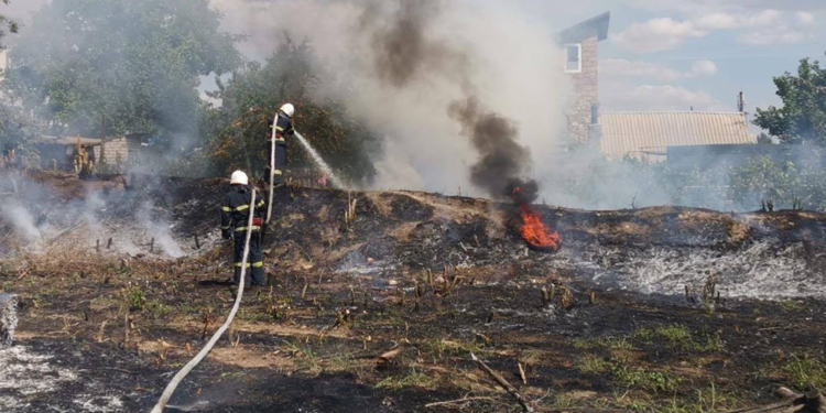 На Николаевщине за сутки выгорело 3,5 га открытых территорий (ФОТО)
