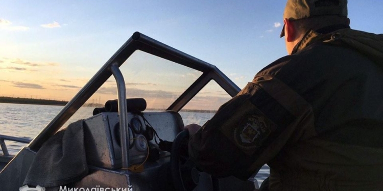 У Александровской ГЭС Николаевский рыбоохранный патруль поймал браконьера (ФОТО)