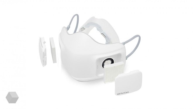 LG разработала электронную маску со сменными HEPA-фильтрами