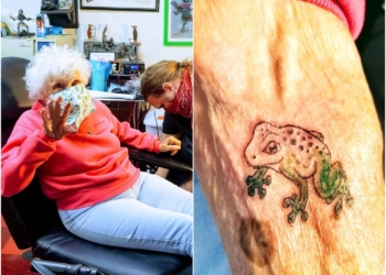 Никогда не поздно: 103-летняя женщина сбежала из дома престарелых, чтобы сделать тату и прокатиться на байке