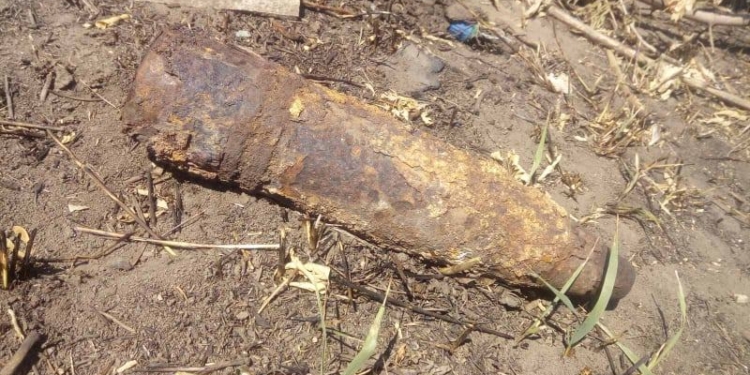 Велосипедист в Баштанском районе нашел артснаряд (ФОТО)