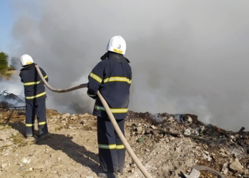Снова горит мусорная свалка под Николаевом (ФОТО)
