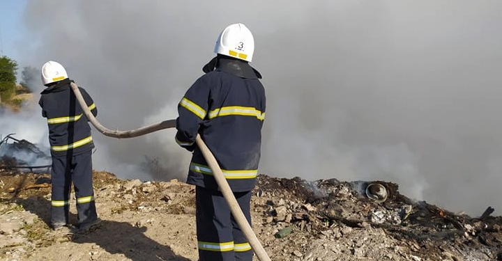 Снова горит мусорная свалка под Николаевом (ФОТО)