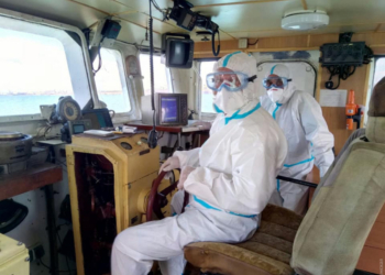 В порт Южный зашел греческий корабль — половина экипажа больна COVID-19