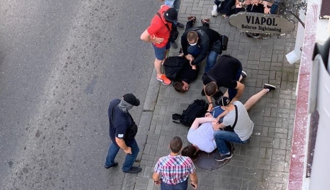 В Минске задержали журналистов российского телеканала (ВИДЕО)