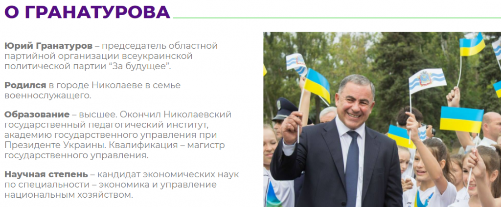 Прощай, наш край: Гранатуров возглавил Николаевскую облорганизацию партии "За майбутнє" 3