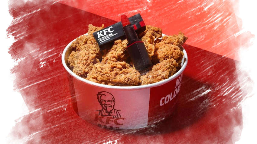 KFC выпустили помаду со вкусом острых крылышек 1