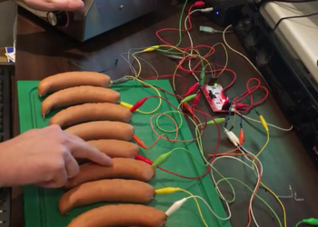 Симфония вкуса: сыграть на  электропианино из сосисок (ВИДЕО)