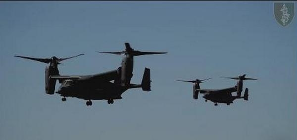 На масштабных учениях под Николаевом очаковские «морские котики» десантировались с американских конвертопланов (ВИДЕО)