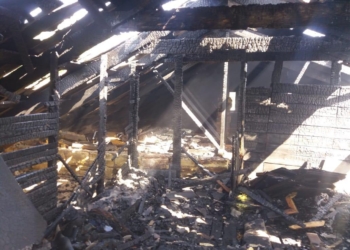 В Коблево выгорела крыша жилого дома (ФОТО)