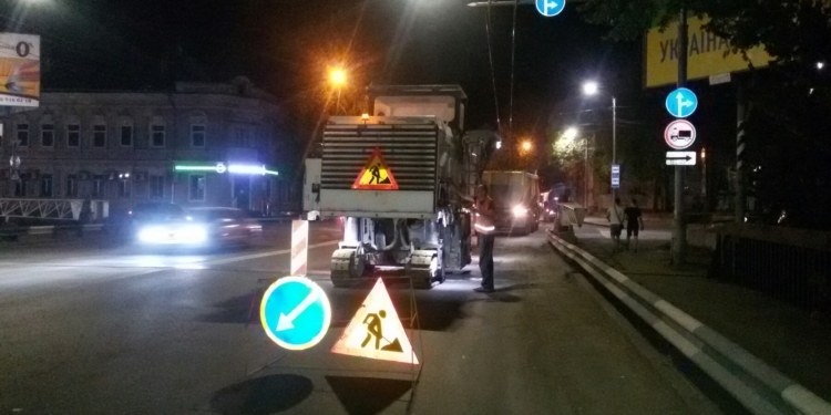 В Николаеве начали ремонтировать дорогу от Ингульского моста до Никольской