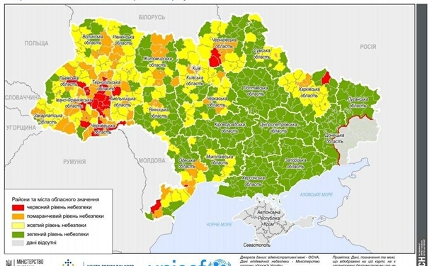 В Украине обновили деление на карантинные зоны. Николаев – “желтый”