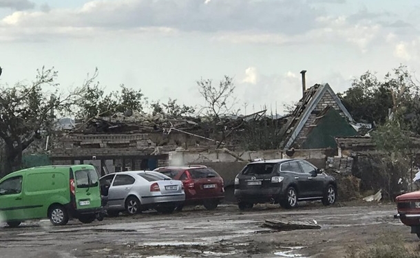 В Херсонской области непогода повредила десятки домов и газопровод