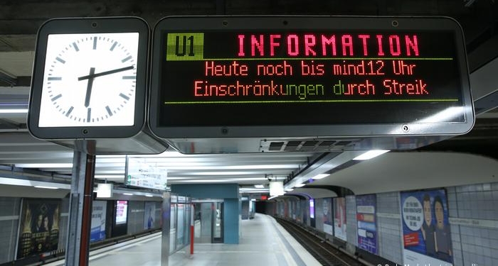 В Германии сотрудники общественного транспорта устроили всеобщую забастовку