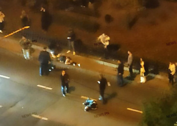 В центре Николаева водитель сбил двух пешеходов и скрылся, позже автомобиль нашли брошенным (ВИДЕО)