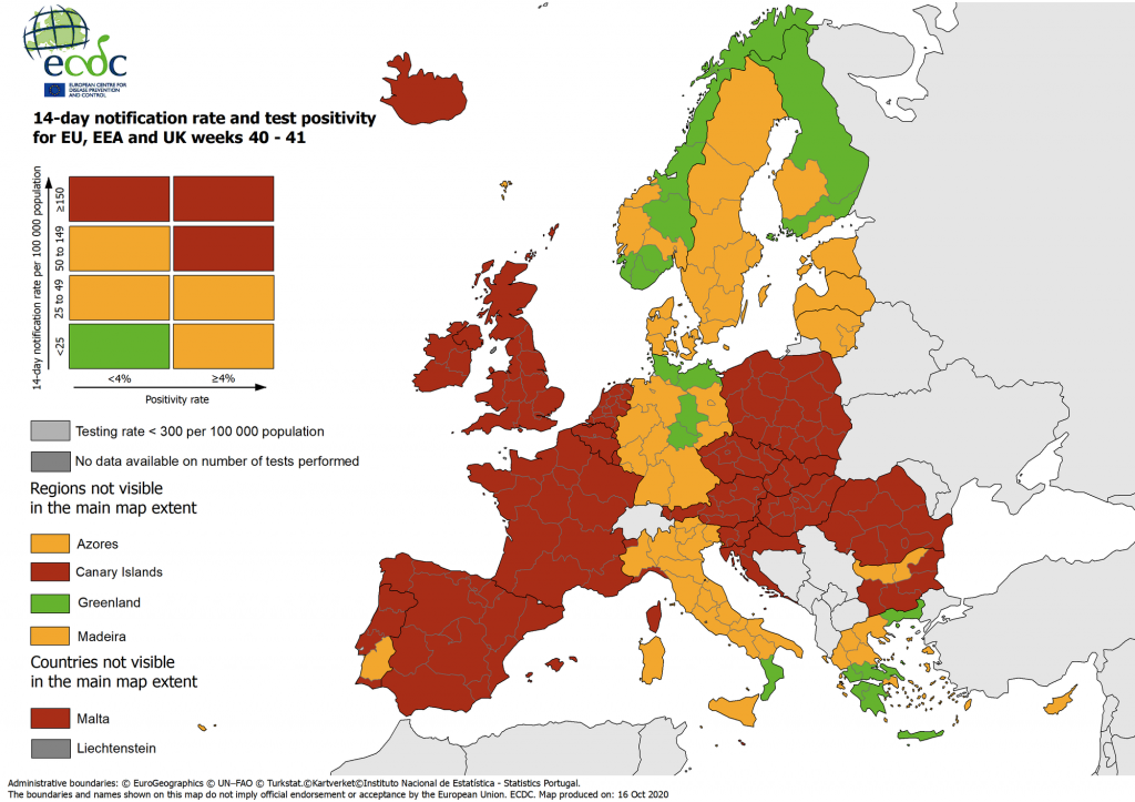 Евросоюз тоже «раскрасили» в соответствии с уровнем эпидемиологической опасности – в какие зоны попали страны (КАРТА) 1