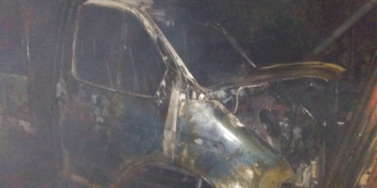 В Большой Коренихе ночью вспыхнул «ГАЗ» (ФОТО)