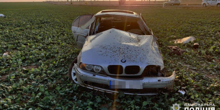На Николаевщине BMW слетел в кювет: водитель погиб
