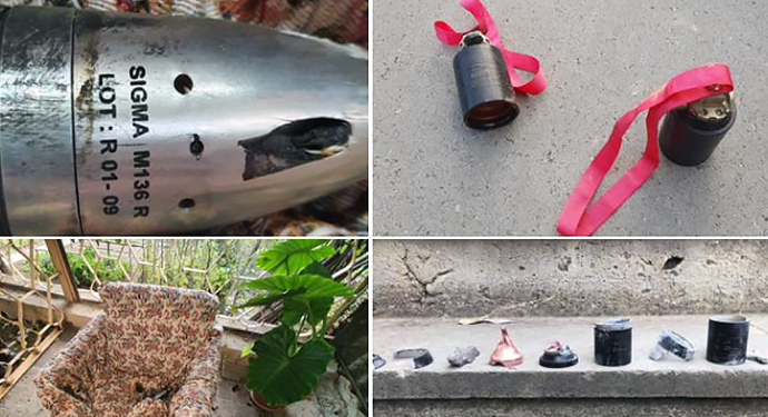 Армяне опубликовали доказательства обстрела жилых районов кассетными бомбами (ВИДЕО)