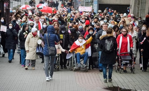 В Минске проходит протестный марш
