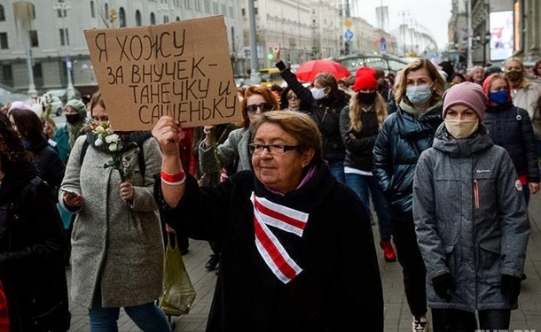 В Минске проходит протестный марш
