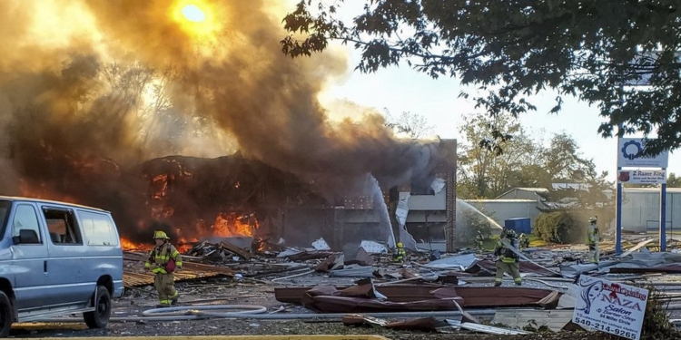 В США произошел взрыв в торговом центре