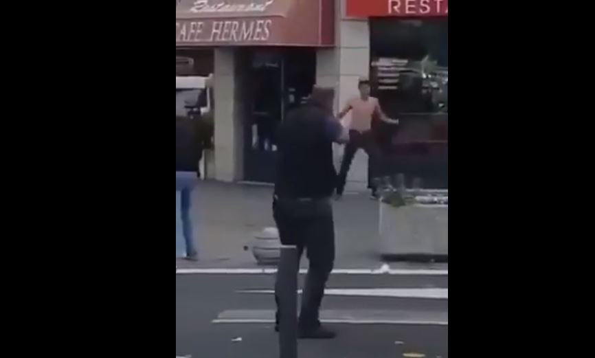 Второй раз за день. Во Франции мужчина с криком "Аллаху акбар!" напал с ножом на полицейских. Его застрелили (ВИДЕО) 1