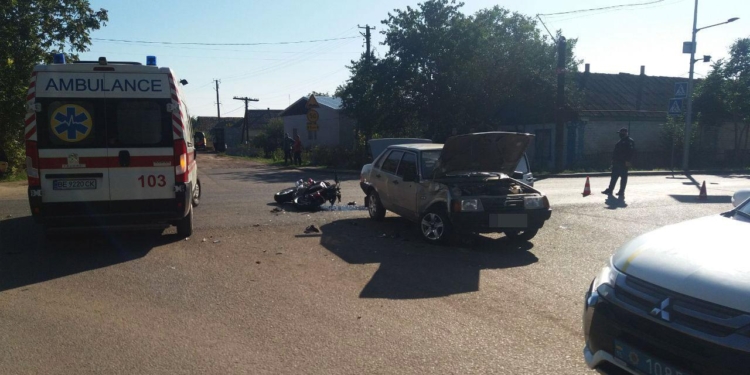 В Казанке полиция задержала 17-летнего водителя ВАЗа, который сбил мотоциклиста (ФОТО)