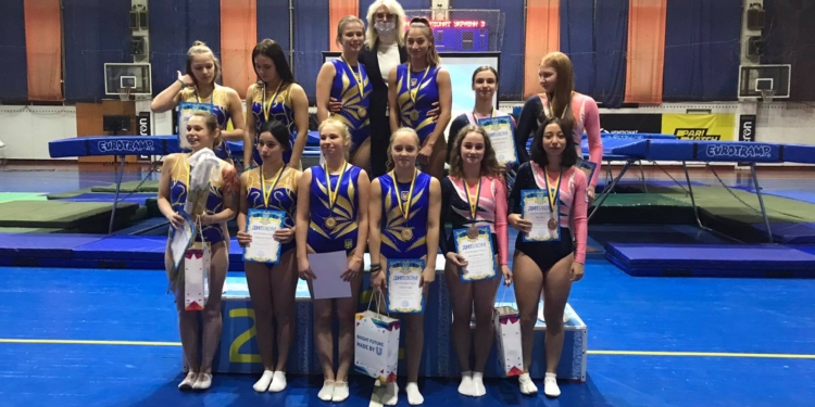 Николаевская женская команда добыла «бронзу» чемпионата Украины по прыжкам на батуте