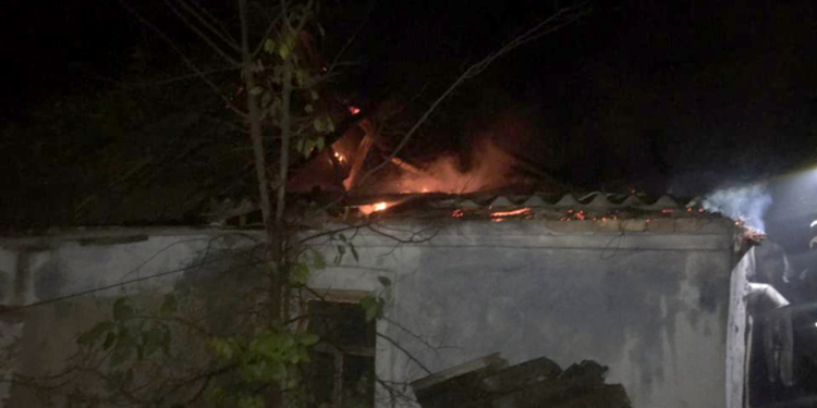 Ночью в Пересадовке горела летняя кухня