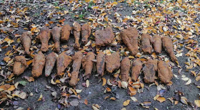 На Николаевщине пиротехники уничтожили сразу 25 минометных мин