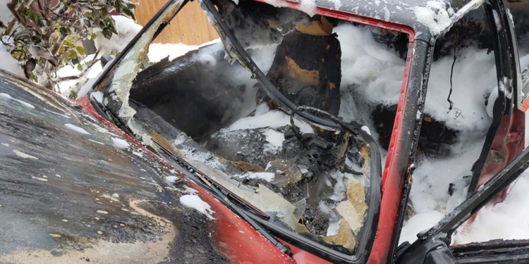 На Николаевщине сгорел ВАЗ – спасатели говорят, что из-за нарушений правил безопасности при сварке (ФОТО)