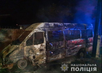 Полиция подозревает, что микроавтобус Mercedes-Benz в Корабельном районе подожгли, и ищет свидетелей (ФОТО)