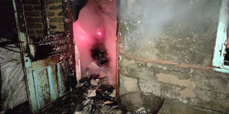 Ночью в Доманевском районе из-за короткого замыкания загорелся дом