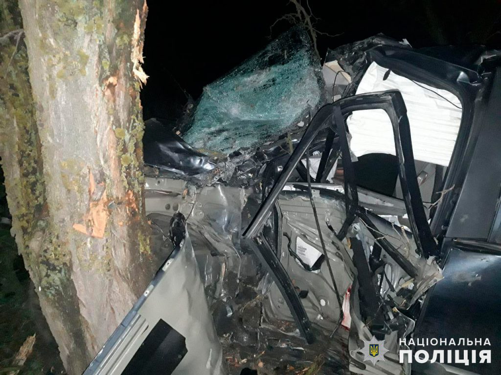 Под Николаевом Reno слетел с трассы и врезался в дерево: водитель и пассажирка в больнице (ФОТО) 1