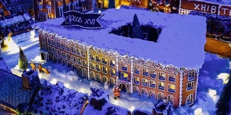 В норвежском Бергене открылся рождественский пряничный город (ВИДЕО)