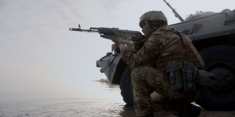 Очаковские «морские котики» принимают участие в съемках документального фильма о Силах специальных операций (ФОТО)