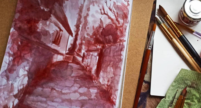 Хватит пить, давайте рисовать! Винопись – новое арт-направление в Украине (ФОТО)