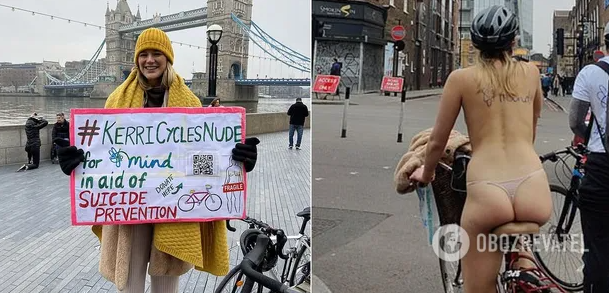 В Лондоне девушка проехала голой на велосипеде ради сбора благотворительности (ФОТО) 4