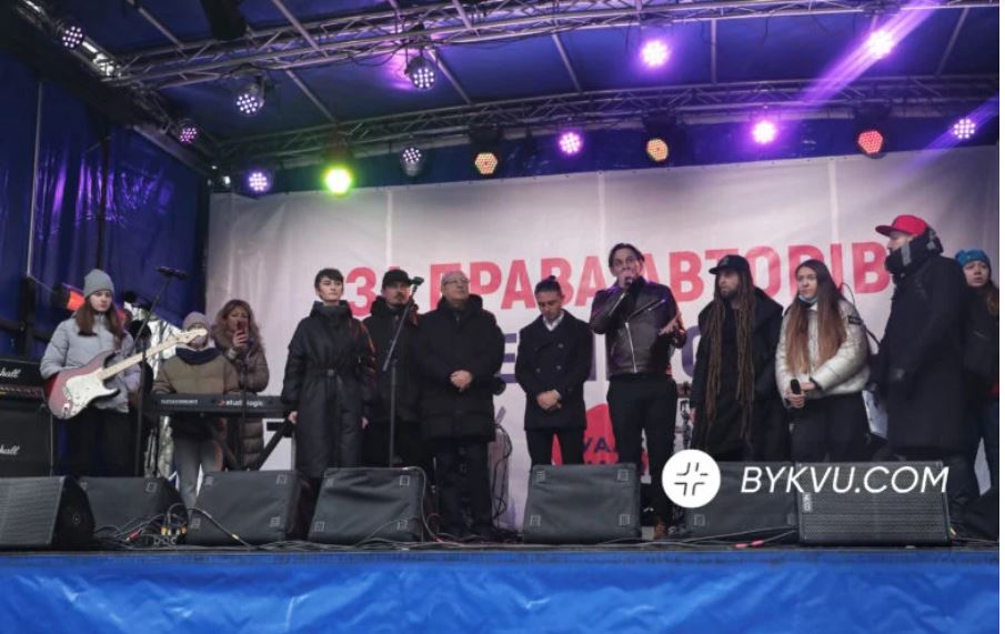 За честные роялти! Украинские артисты митингуют под Радой (ФОТО, ВИДЕО) 10