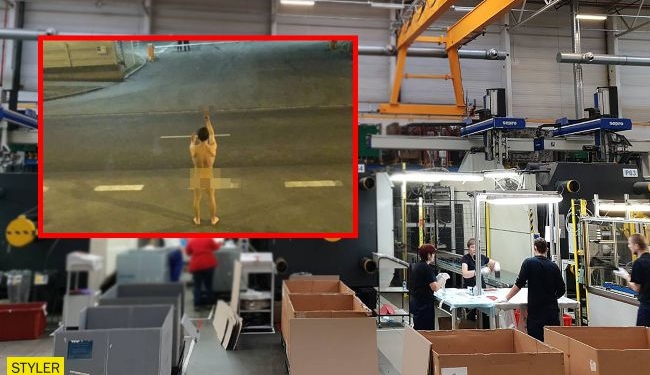 Голый украинец пришел прощаться с адской работой в Польше