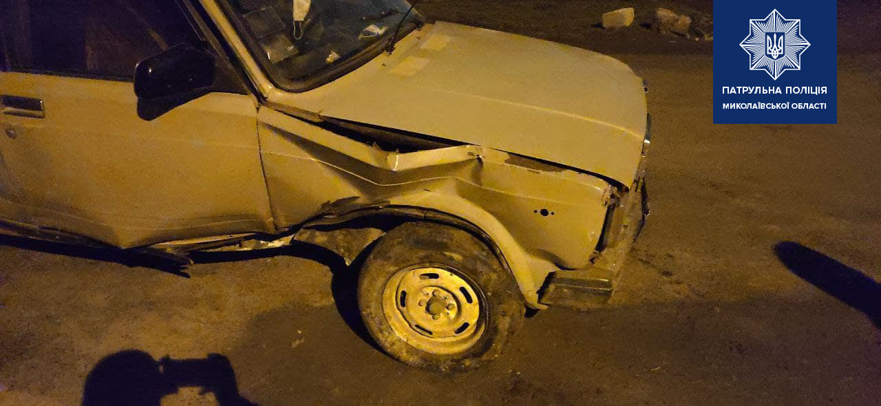 В Николаеве патрульные задержали пьяного водителя, который совершил ДТП (ФОТО)