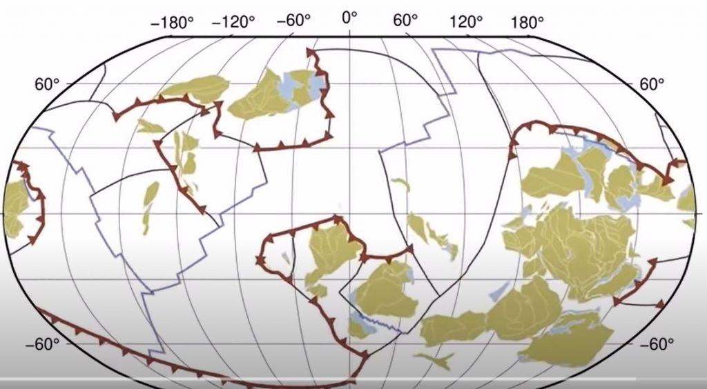 Ученые в одном видео показали движение тектонических плит Земли за миллиард лет 1