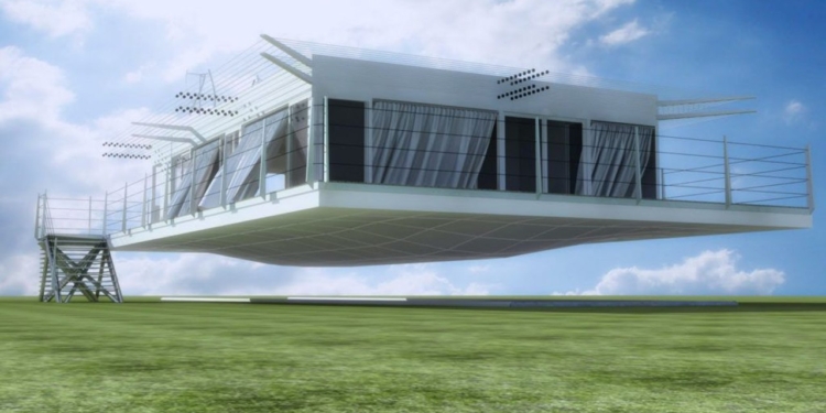 Японская компания строит дома, которые могут парить над землей (ВИДЕО)