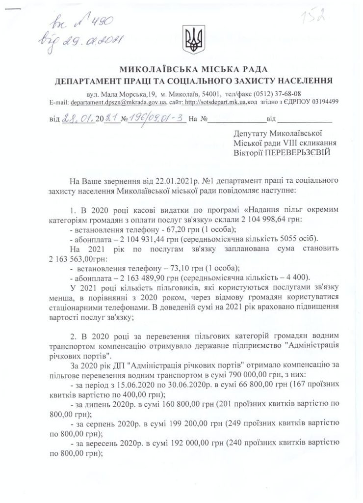 Николаев за речных пассажиров-льготников заплатил Администрации речных портов 700 тыс. А в этом году заплатит 1,7 млн.грн. 5