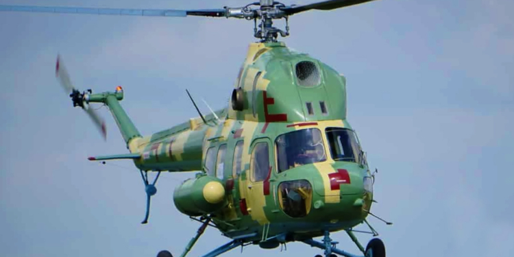 Бригада морской авиации в Кульбакино получила модернизированный вертолет МИ-2