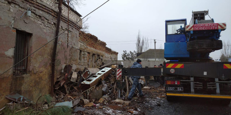 В Николаевской области на территории школы взорвался котел – под завалами оказался один человек (ФОТО)