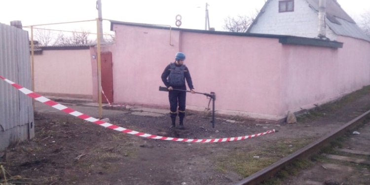 На Абиссинии в Николаеве нашли и обезвредили артснаряд (ФОТО)