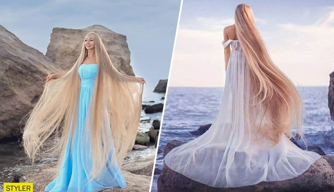 Одесситка не стрижется уже 30 лет – теперь волосы длиннее ее роста (ФОТО)